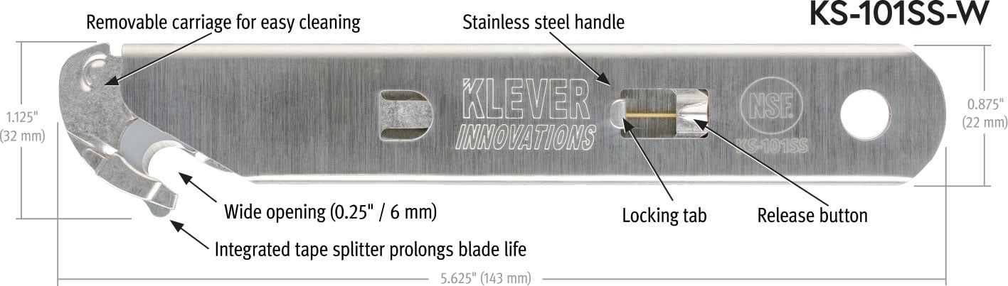 KS Series — NSF Certifited Stainless Steel Safety Cutter